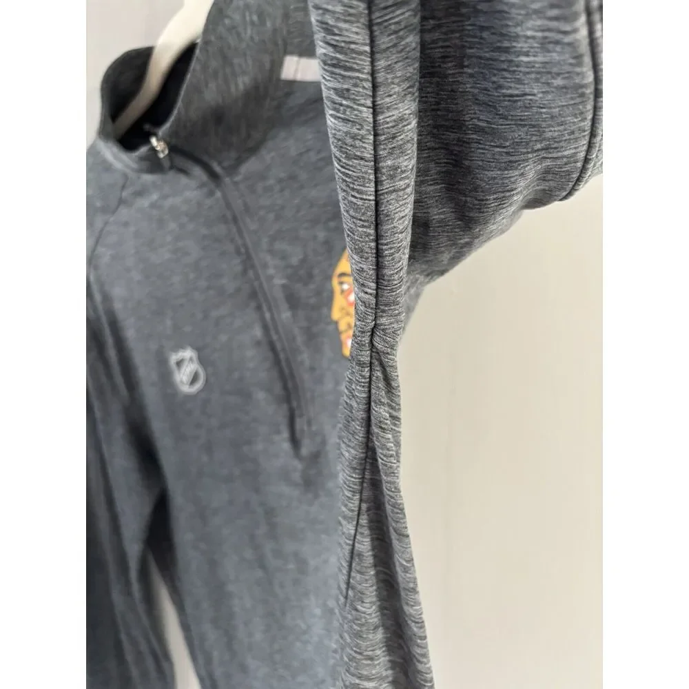 Chicago Blackhawks‎ Fanatics  PRO NHL  Quarter Zip Pullover Sweatshirt   Medium